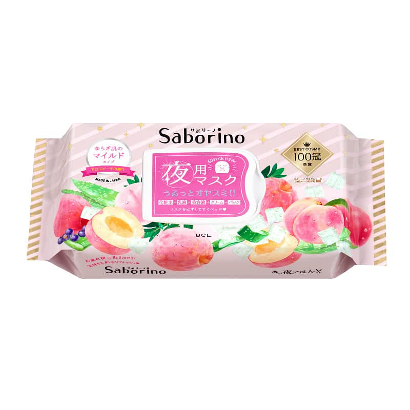 BCL Saborino Immediate Sleep mask Melting Fruit mild Type 28 Sheets 1 each