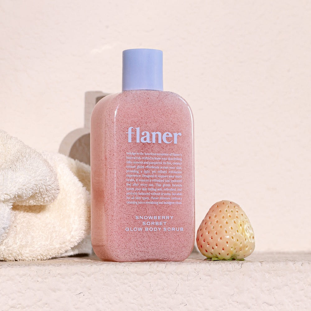 Flaner Snowberry Sorbet Glow Body Scrub 200g 1 box