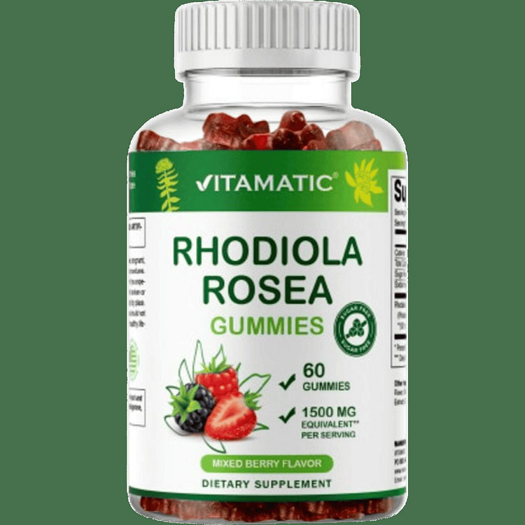 Vitamatic Rhodiola Rosea Gummies 60 Gummies 1 each