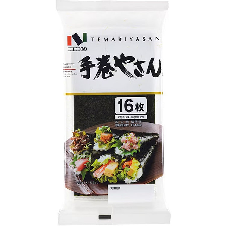 Niko Niko Nori Hand Roll Nori 16 Sheets 1 each