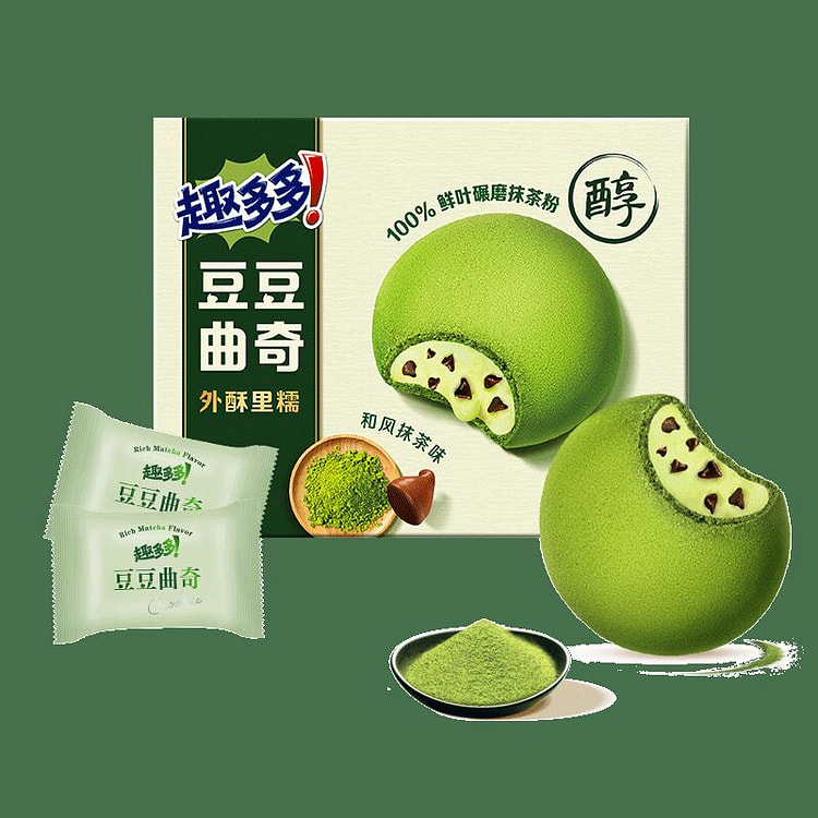 趣多多豆豆曲奇新和风抹茶味饼干96克1盒 96 克