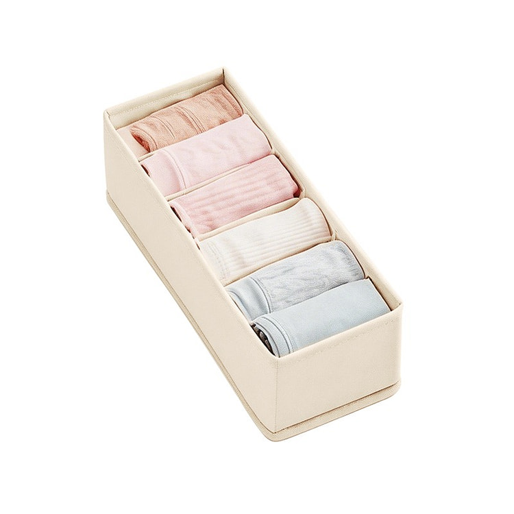 Fabric Divided Storage Box For Underwear 1 count