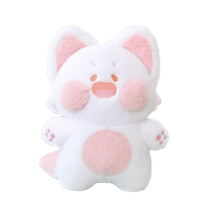 Dudu Meow Cute Cat Plush Toy Doll 40cm Pink&White 1 each