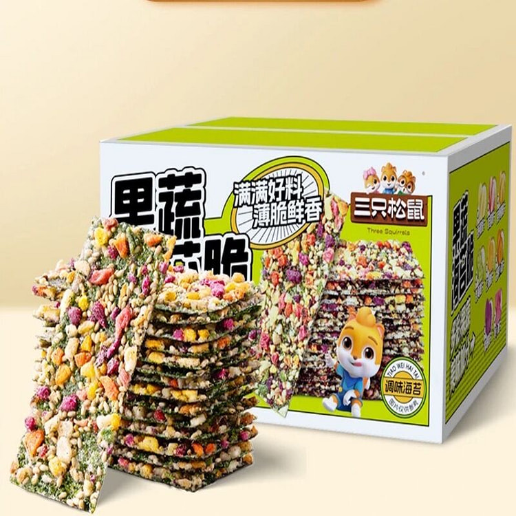 三只松鼠 果蔬海苔脆6小包