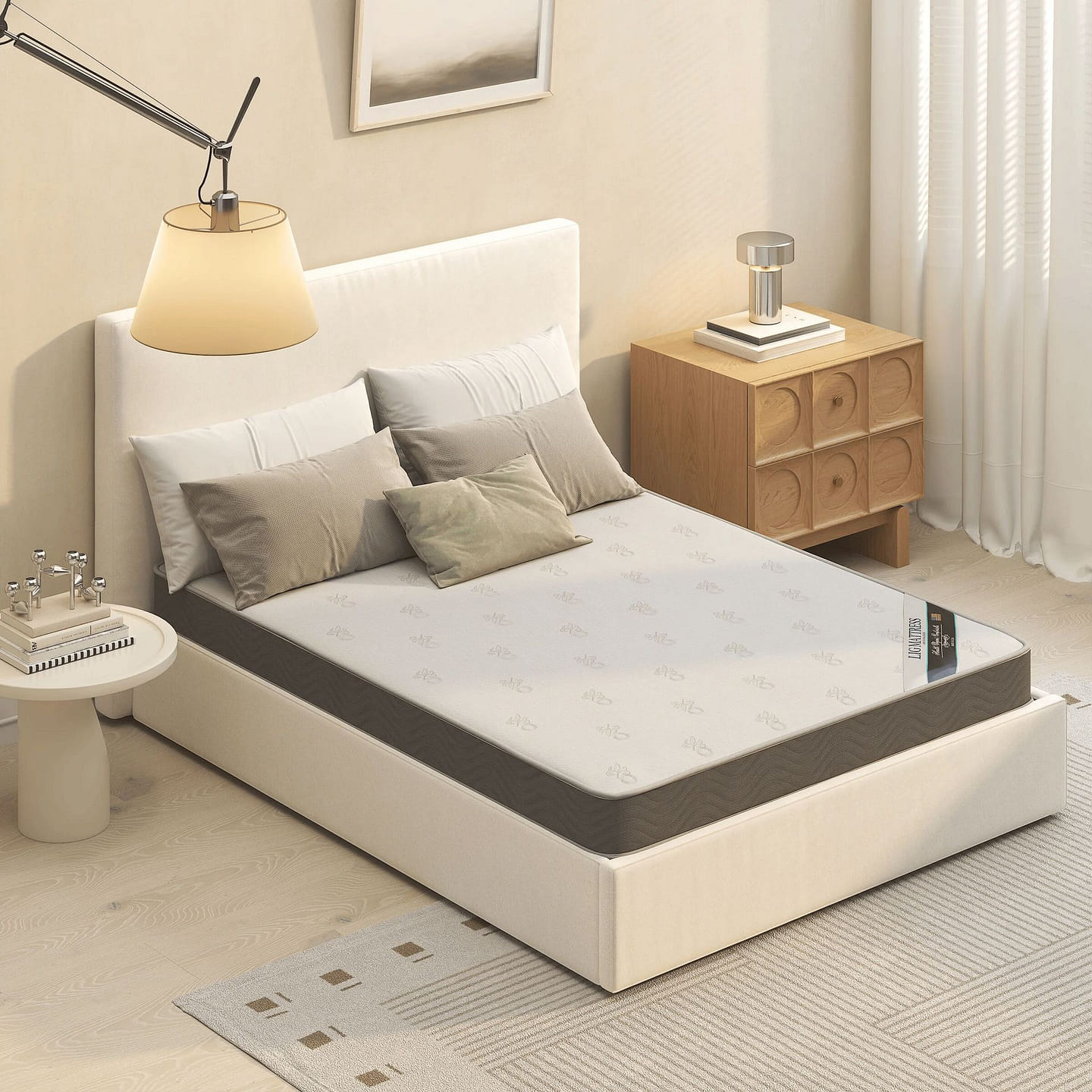 Queen Size 6in thick extra-firm coconut mattress 1 count