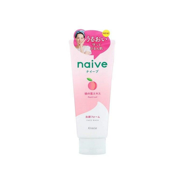 KRACIE肌美精 NAIVE桃子洗面奶 130g