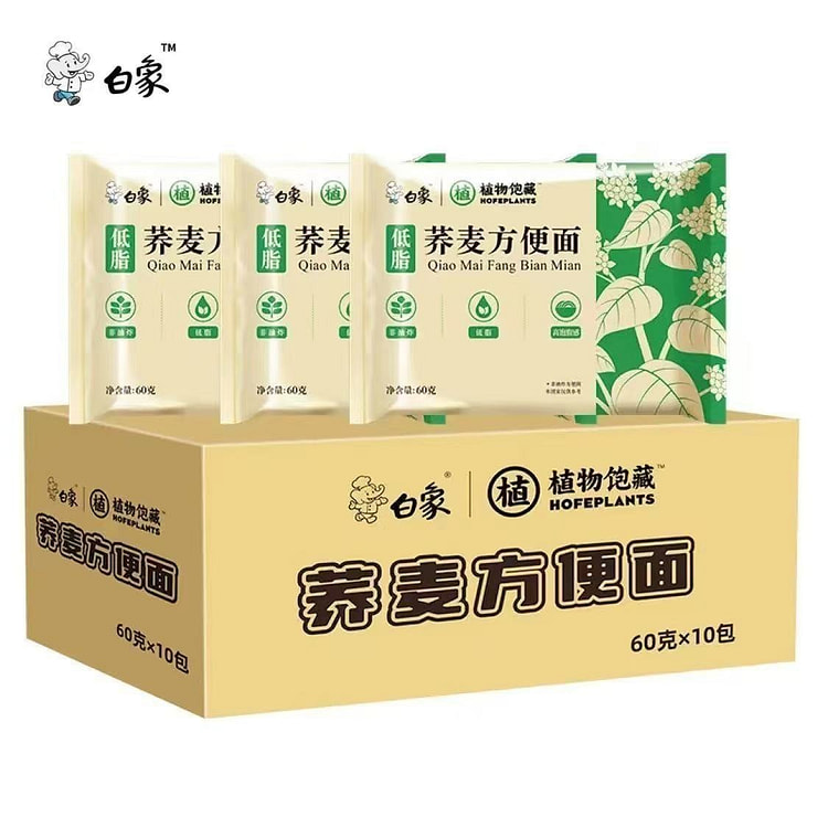 White Elephant Buckwheat Low-Fat Instant Noodles 6 60 g