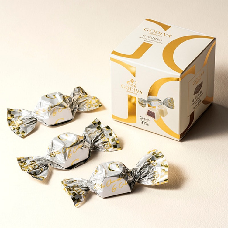 Godiva G Cube White Chocolate Praline 5pcs