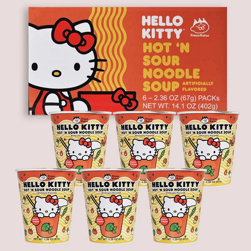 Hello Kitty Hot and Sour Instant Ramen Noodle Cup 402 g