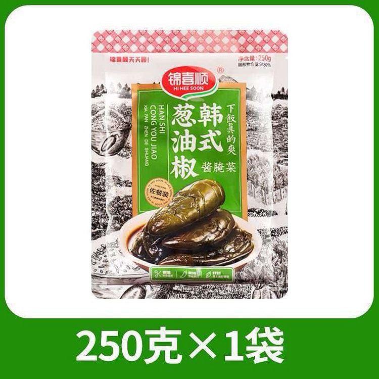 Jinxi Shun Korean-Style Scallion Oil Chili 250g 250 g