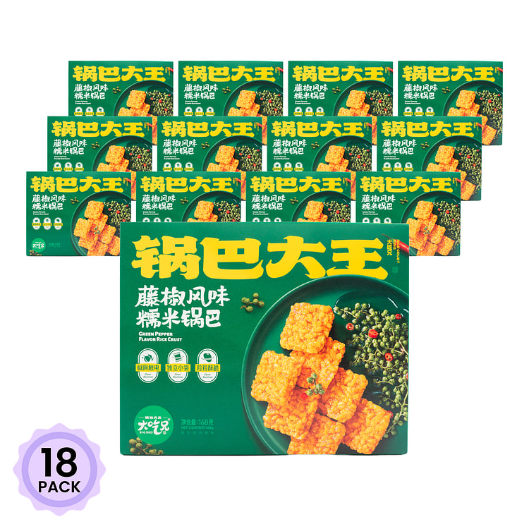 大吃兄 糯米锅巴 花椒味 168 克*18 包