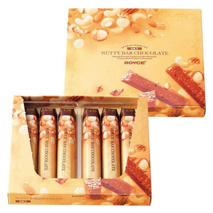 ROYCE Nutty Chocolate Wafer Sticks 6 Pieces