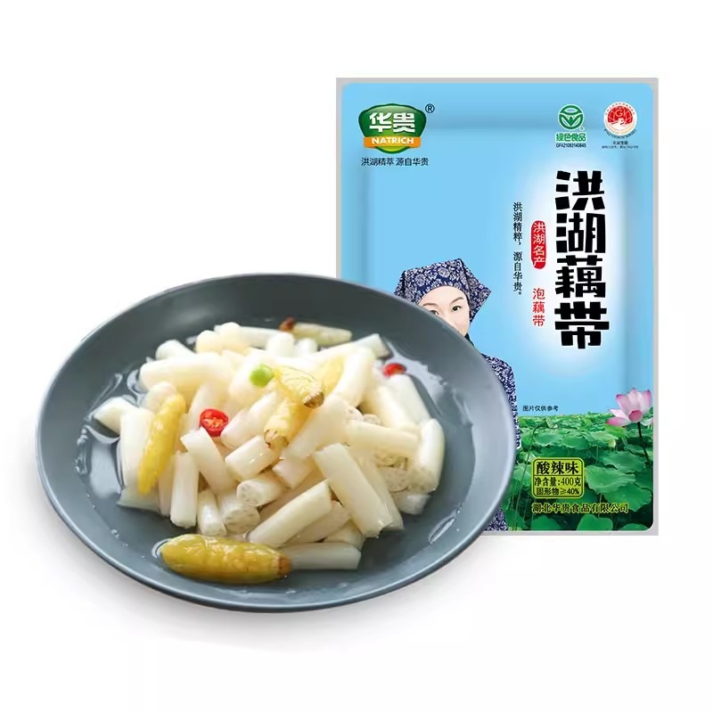 Honghu Lotus Root Scallop 400g Pickled Pepper Open 400 g