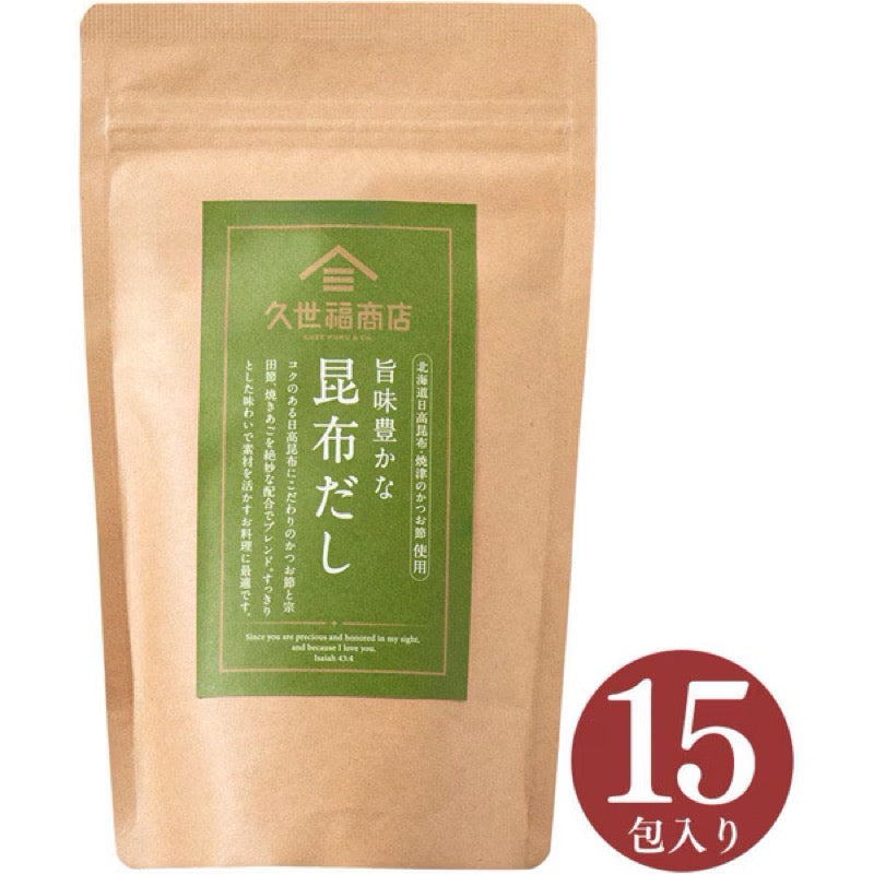 久世福商店 豐富海帶高湯 8g x 15 袋 1 份