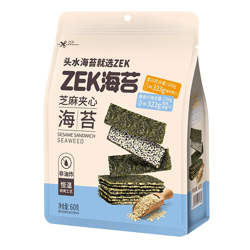 ZEK SANDWICH SEAWEED (SESAME)60G 1 pack