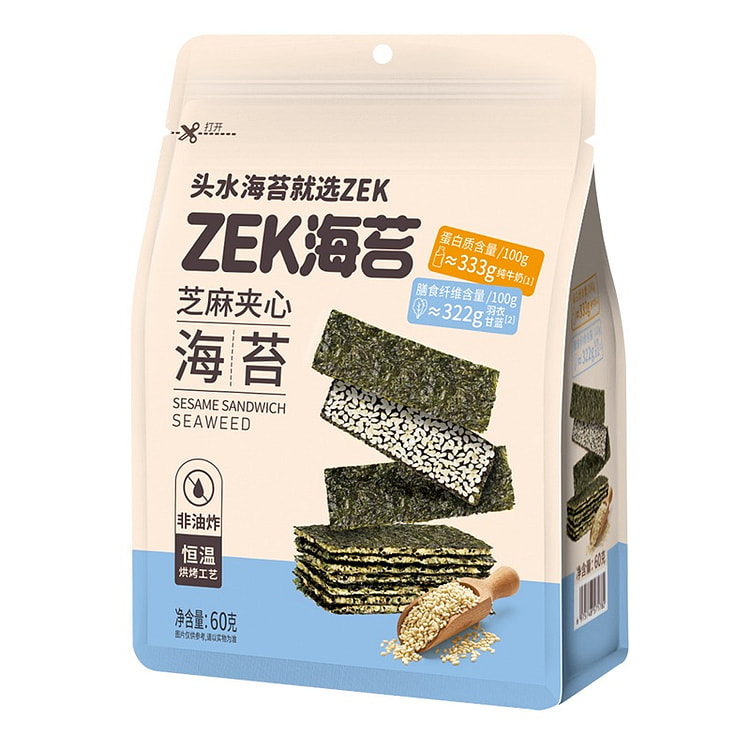 ZEK 每日夾心海(芝麻味) 60G 1 包