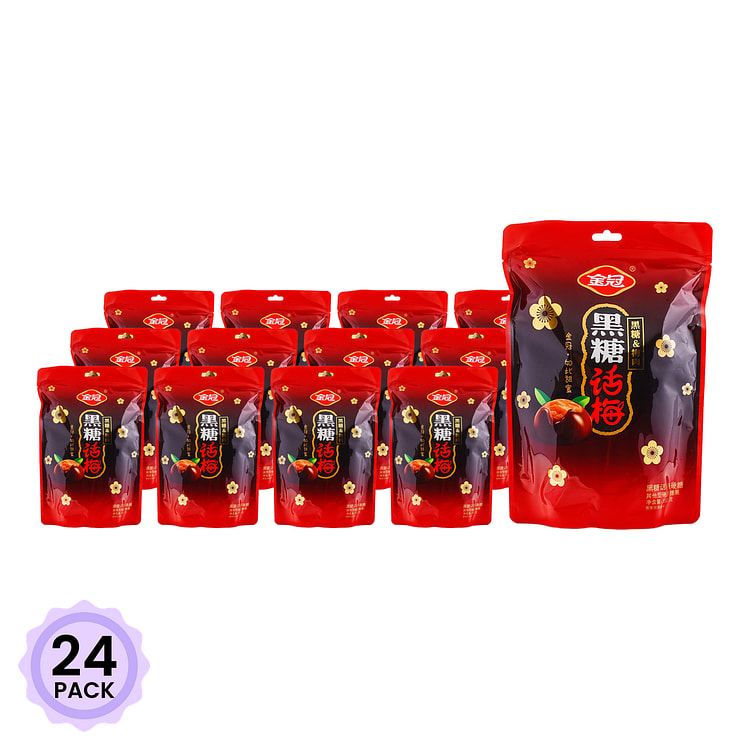 Keọ Đường Nâu Vị Mận Jinguan 180 g*24 pack