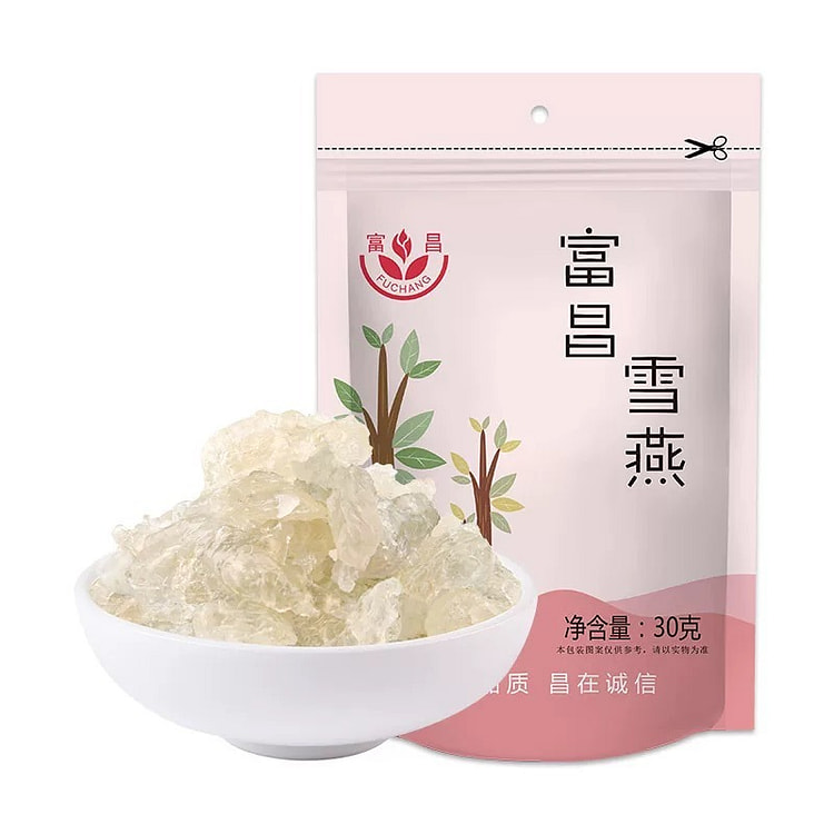 【富昌】植物雪燕 胶质浓稠搭配皂角米银耳莲子 30 克