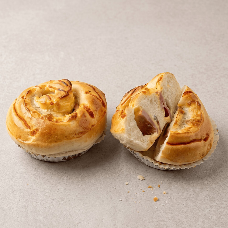 Ham Cheese Bun 2pcs 2 count