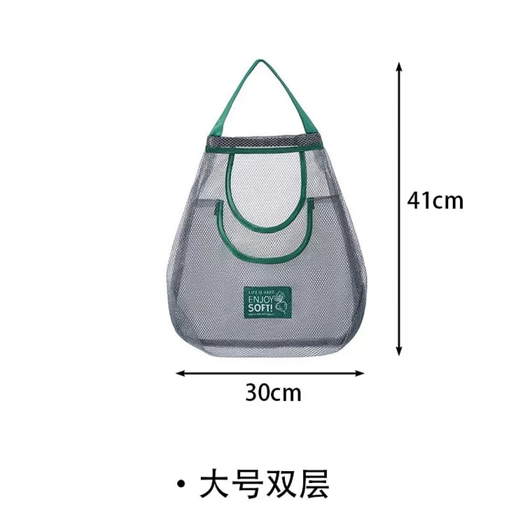 可拎果蔬挂袋 冲姜蒜收纳网袋 双层 1 个