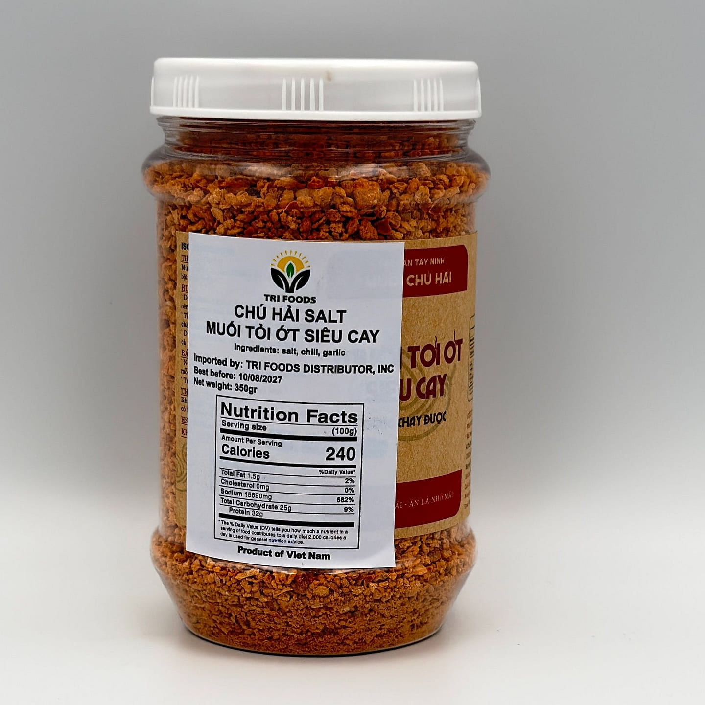 Chu Hai Salt With Garlic Super Spicy 1 Jar 350 g