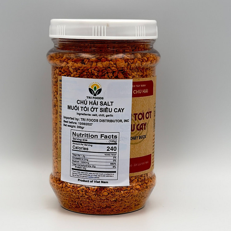 Chu Hai Salt With Garlic Super Spicy 1 Jar 350 g