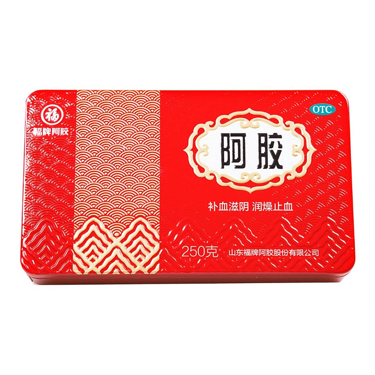 福牌 阿胶块 250g*1盒补血滋阴 补气补血