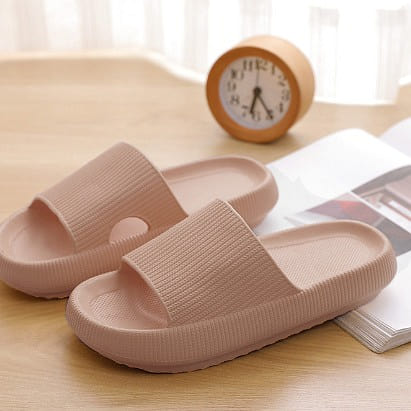 4cm Platform Slippers Color Khaki, Size 42-43 1 each