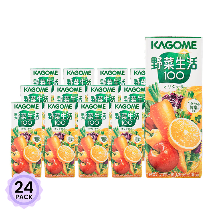 Kagome 野菜生活 蔬菜汁 原味 200 毫升*24 包