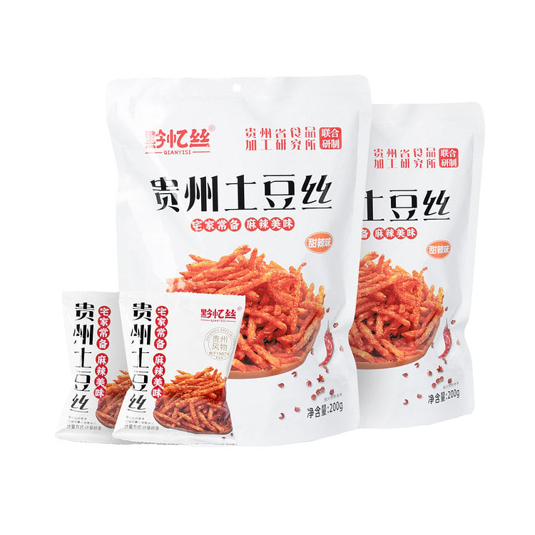 黔忆丝甜辣土豆丝 贵州特产网红零食小吃【杨迪同款】 200 克