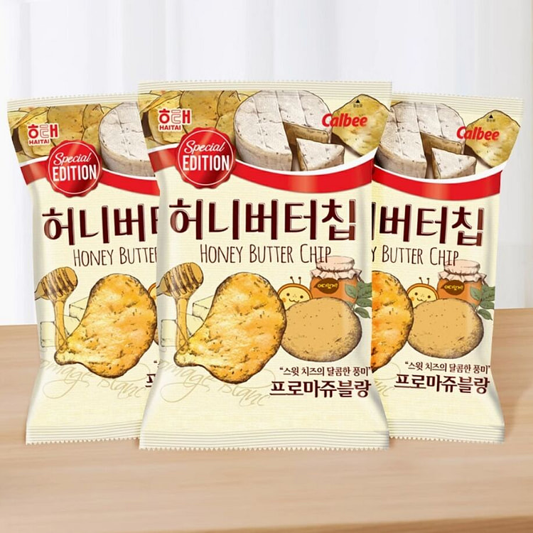 韩国进口海奶酪味薯片卡60*3