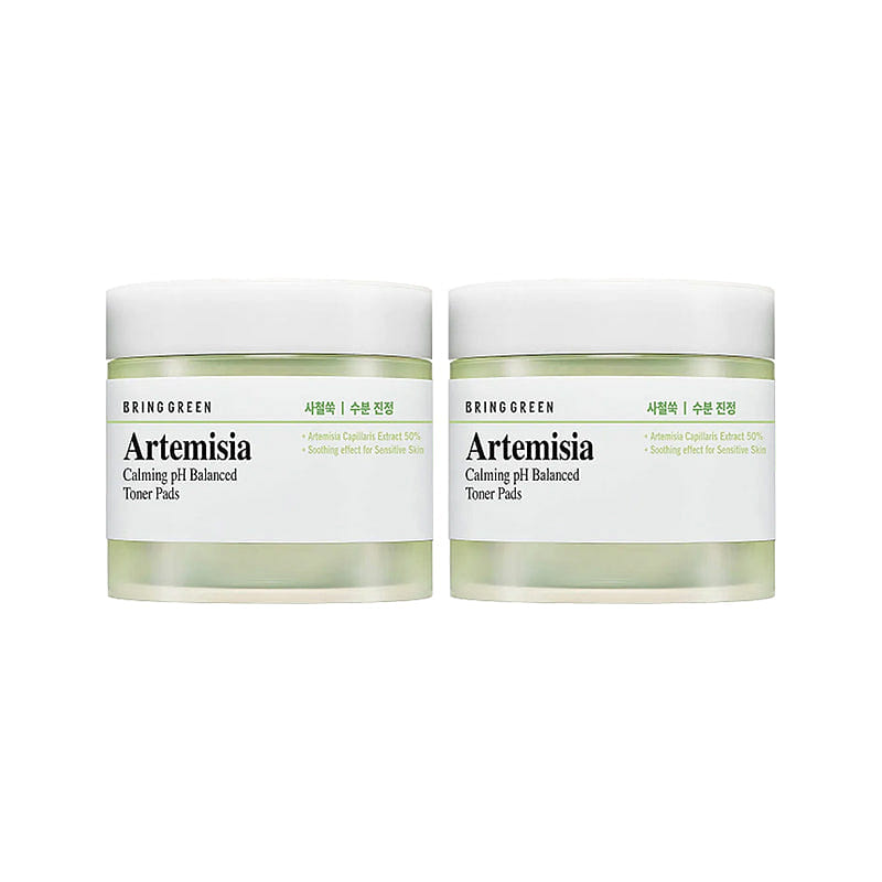 BRINGGREEN’s Artemisia Calming pH Balanced Toner Pad 75 Pads Double 1 each
