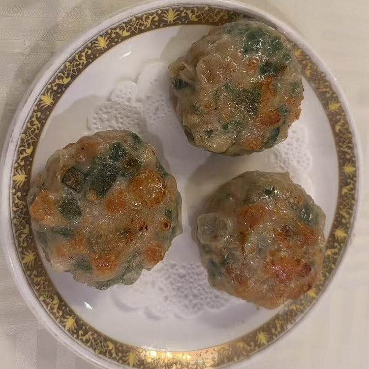 【点心】韭菜虾仁猪肉煎饼