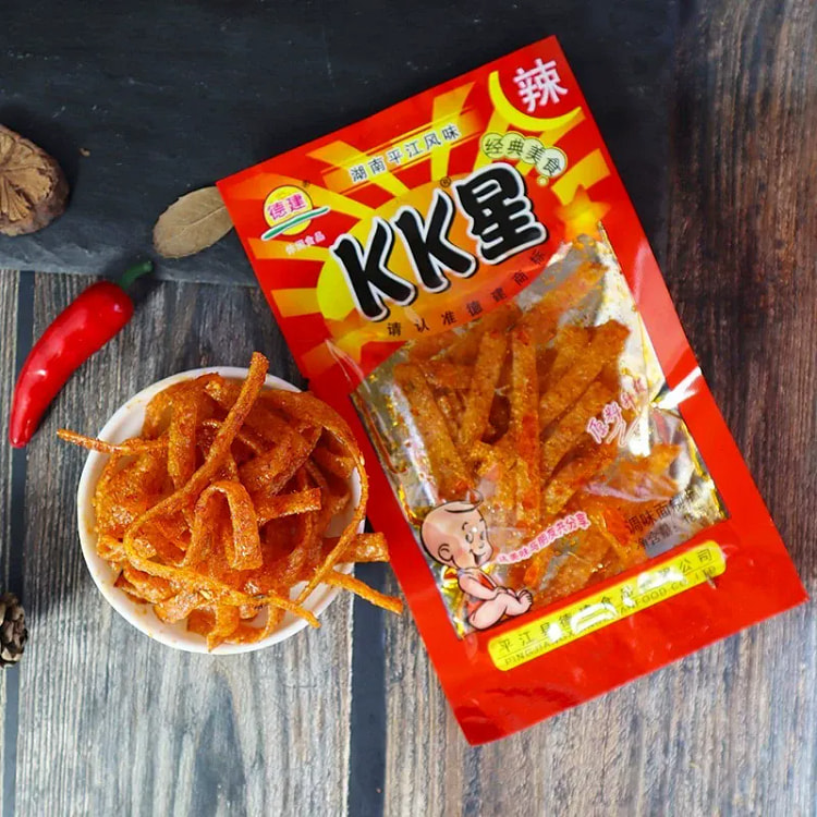 麻辣kk星儿时怀旧爆辣条香辣魔鬼丝18g*3包 54 克