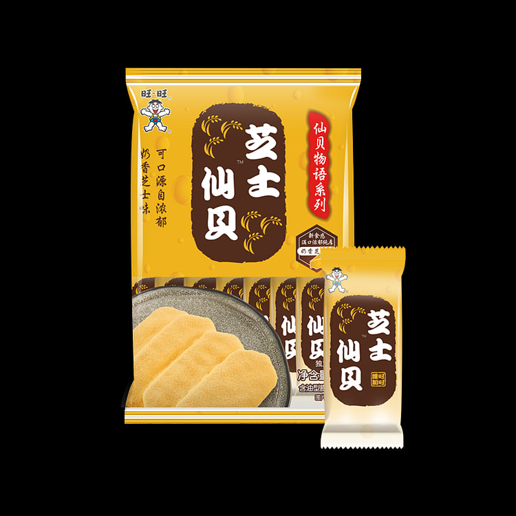 旺旺 芝士仙贝零食饼干小吃食品米果 84g*1袋