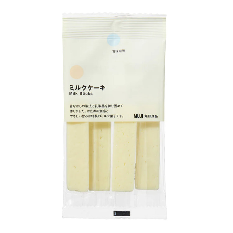 【日本直邮】无印良品MUJI牛奶切片 4块装