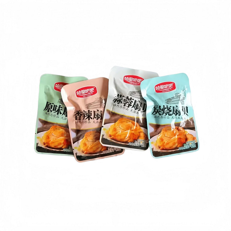 原味炭烧香辣蒜蓉扇贝肉小包装海鲜250克*1袋 250 克