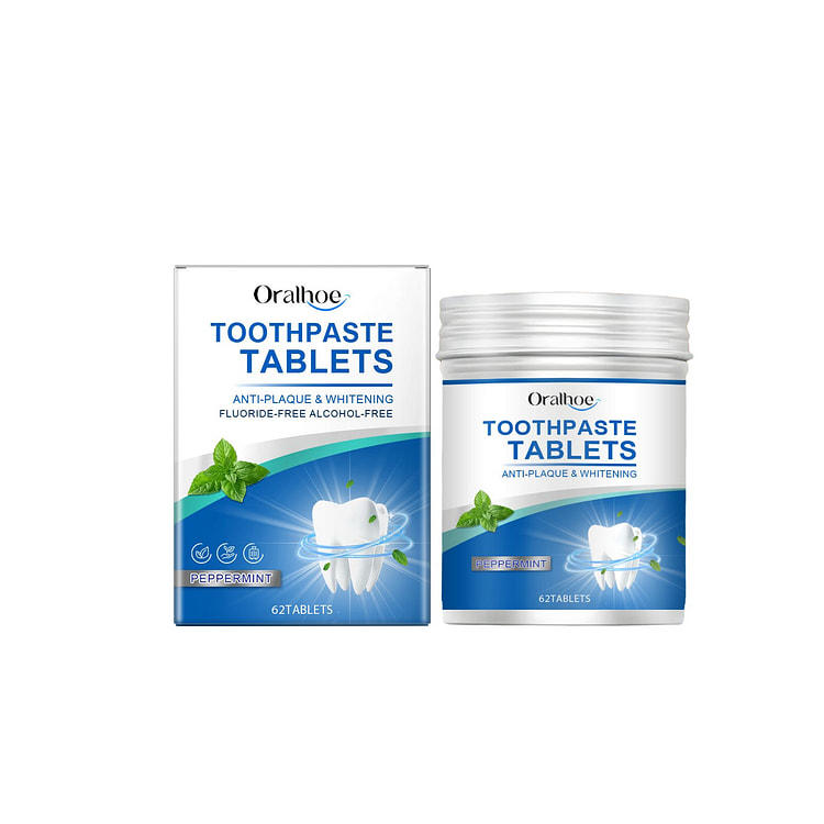 Oralhoe 薄荷清洁牙膏片62片*1盒