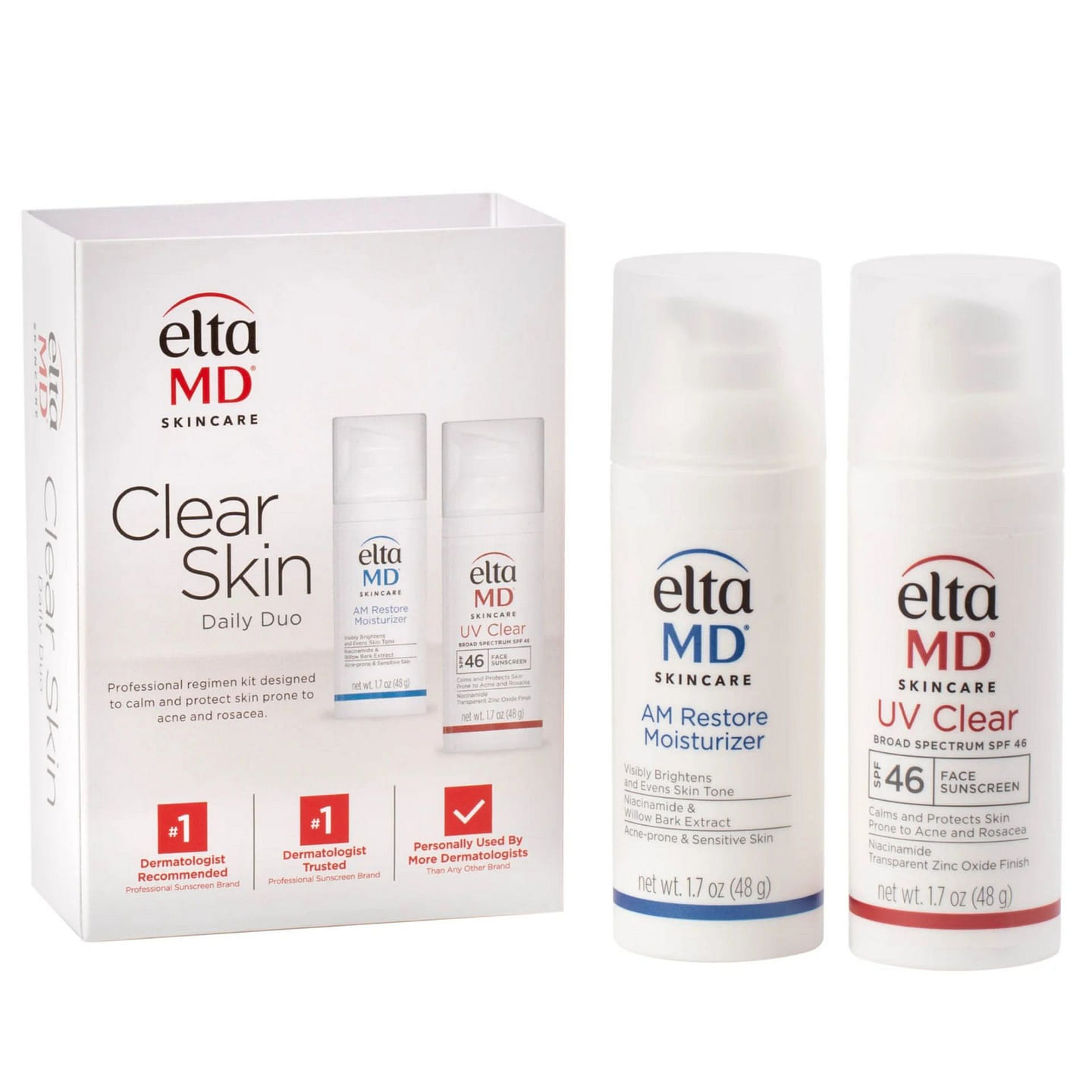 EltaMD Clear Skin Daily Duo Kit SPF 46 1 each
