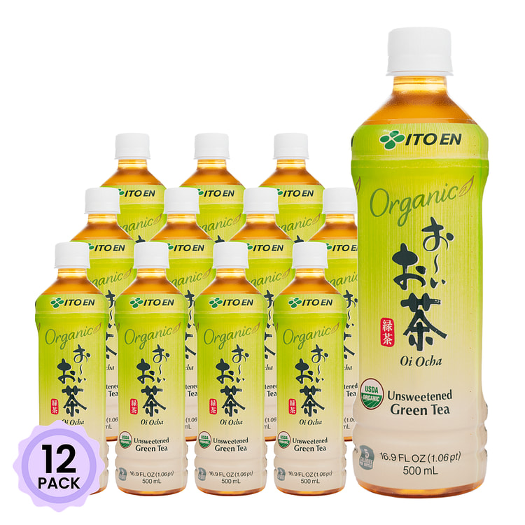 Itoen Oi Ocha Organic Green Tea Unsweetened 16.9 fl.oz*12 pack