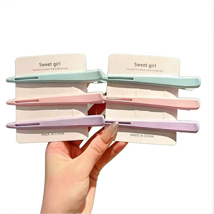 鸭嘴发夹 洗脸化妆用 6支 1 盒