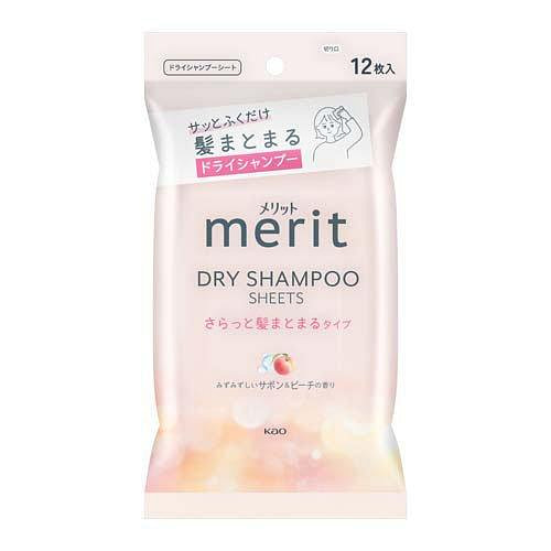 KAO花王メリット ヘアクレンジングシート みずみずしいピーチ香 12枚 1 個