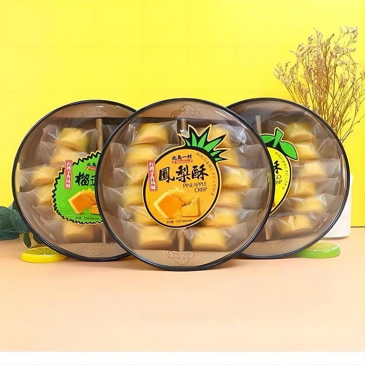 Fujian Specialties,Pineapple Crisp,12pcs/box,3 Flavors,Traditional Confectionery 200 g