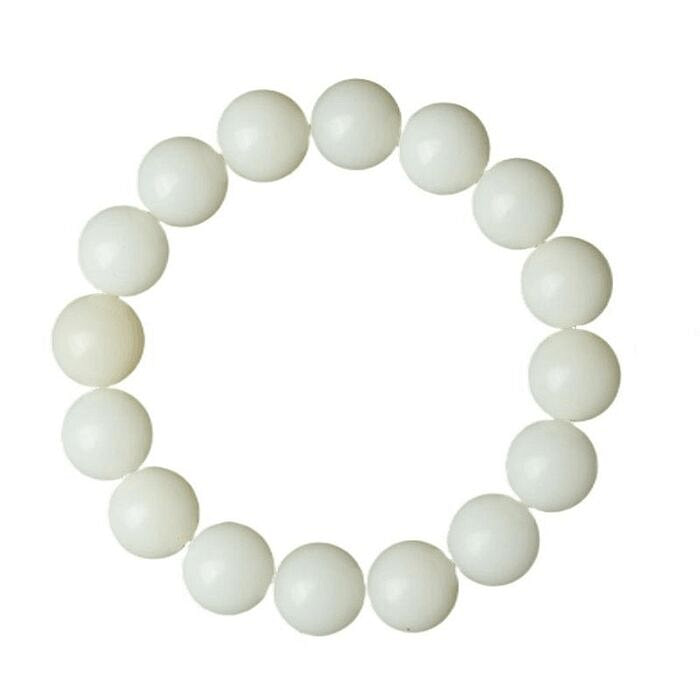 普陀山 高级白玉菩提手串单圈文玩菩提子手链17厘米 1 盒