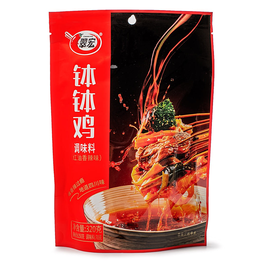 Cuihong 보보지 고추기름 닭고기 양념 소스 매운맛 320 그램