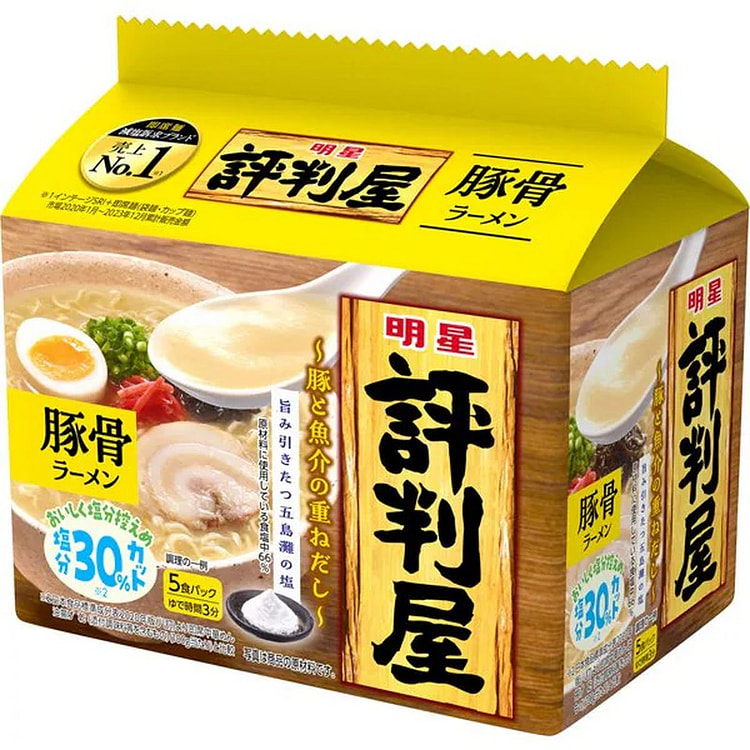 Myojo Hyoutenya 豚骨拉面 5 件装