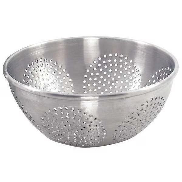 Colander, 12 qt., 5-1/2 in. H, Aluminum 2 lb