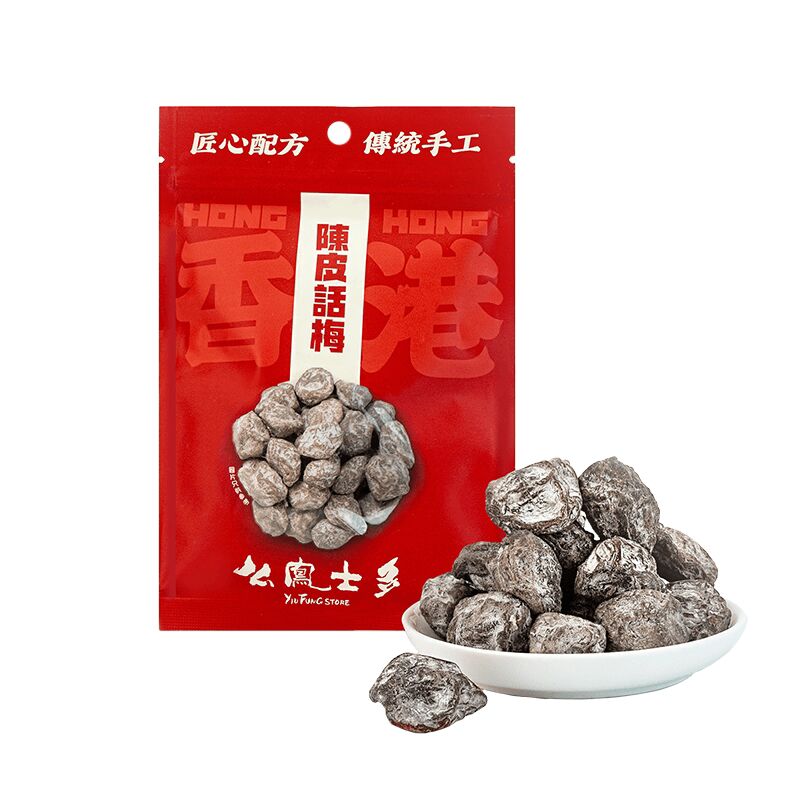話梅 麼鳳士多陳皮話梅有核果乾解乏困暈1袋75 克- Weee!