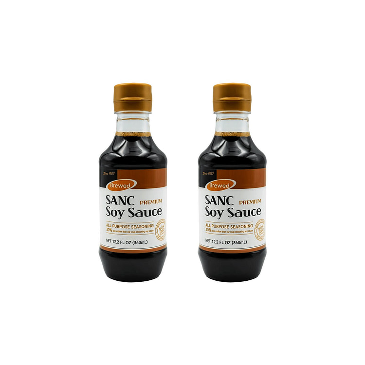 Premium All-Purpose Less Sodium Soy Sauce 12.2oz 2 bottle