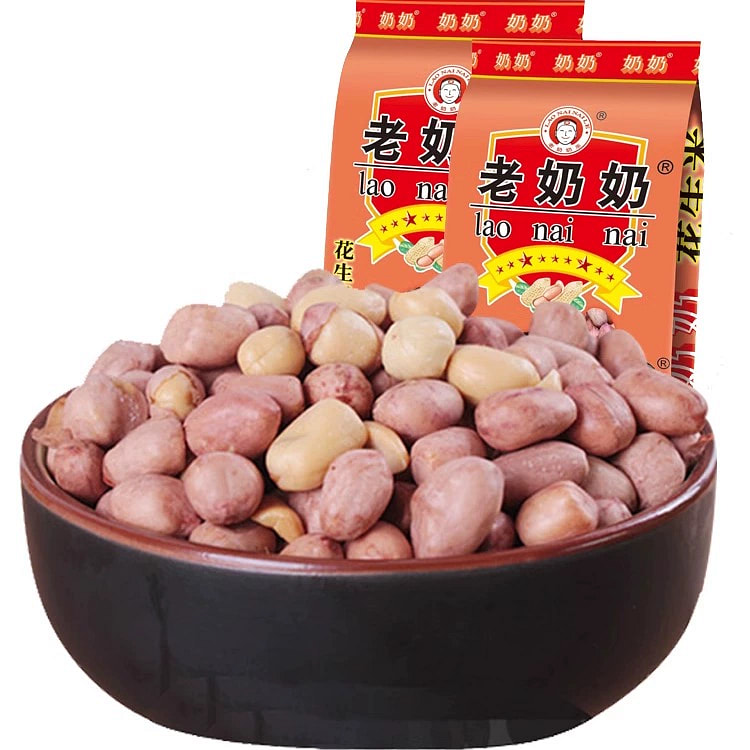 老奶奶花生米五香味花生熟小吃下酒菜零食*1袋